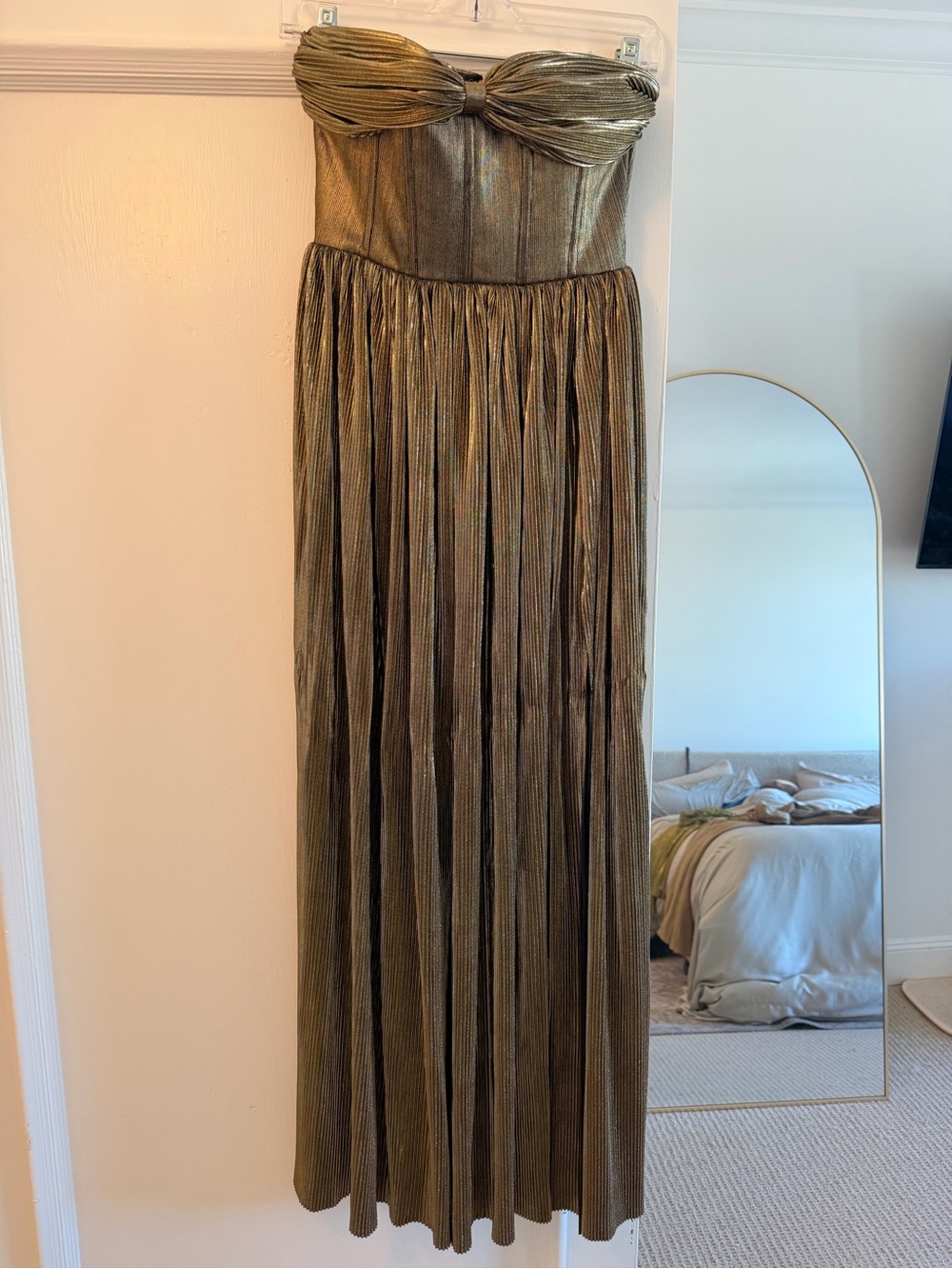 Bronx and Banco Florence Strapless Gown in Gold - Picture 3 of 7